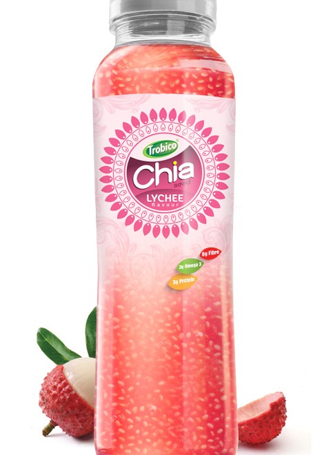 350ml Chia Seed Lychee Flavour Pet bottle
